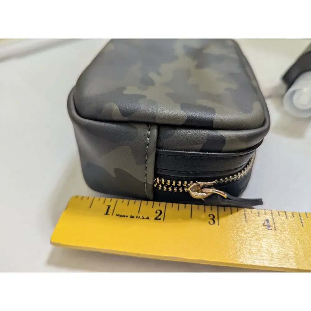 New Camo White House Black Market Makeup Bag Spritz Set Camouflage Pouch Wallet